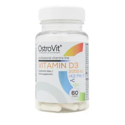VITAMINA D3 + K2MK7 + C + ZINC - 1