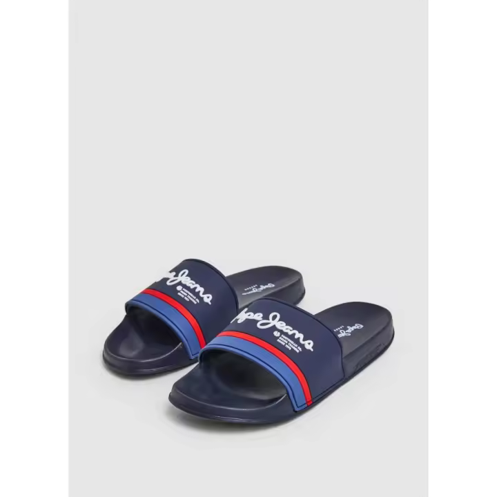 Chanclas hombre PEPE JEANS PMS70123 595 PALA PISCINA MARINO LOGO BLANCO 32064 24V - 1