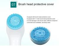 Cepillo limpiador facial, limpiador facial, limpiador electrónico para el acné, sistema rotatorio de limpieza, limpiador rotatorio exfoliante eléctrico, resistente al agua, uso en el baño, batería recargable de larga duración, seguro para viajes de ocio - details 11