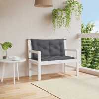vidaXL Cojín de banco de jardín tela Oxford 100x(50+50)x7 cm en color Antracita/Beige/Taupé y más | acolchados duraderos para sofás de jardín terraza exterior - details 0
