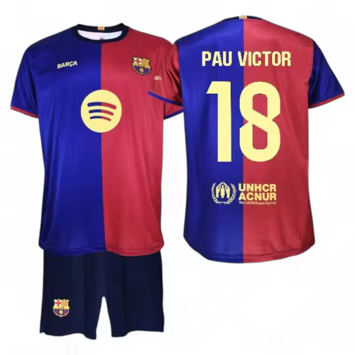 Kit Pau Víctor FC Barcelona 24/25 1ª Equipación - Camiseta y Pantalón - 1