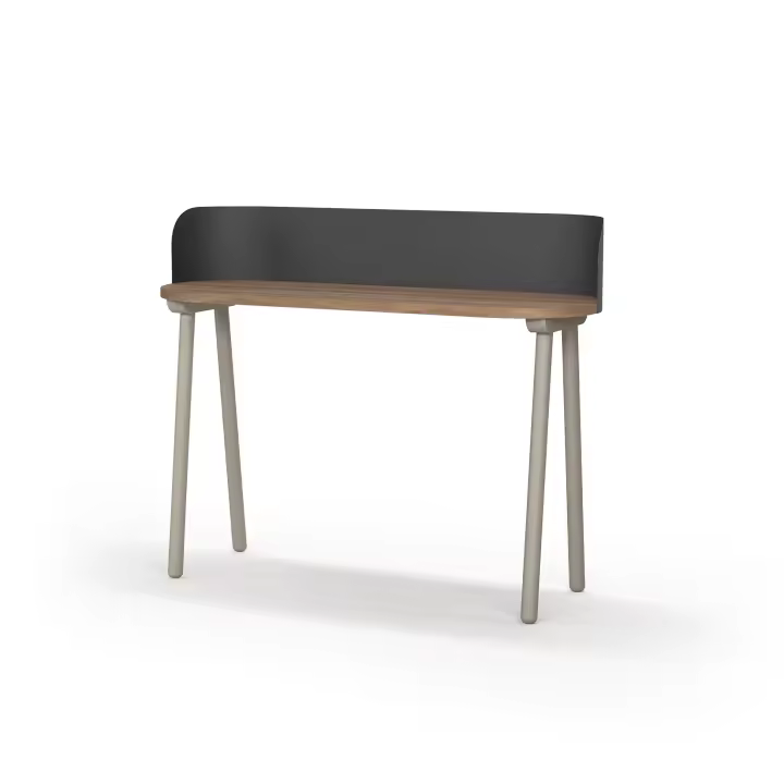 Escritorio de Herdasa, 634 modelo LINO, fabricado en melamina y madera de haya. - 1