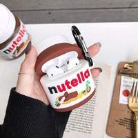 Cute Case for Airpods 2nd/1st Generation 2019/2016, 3D Chocolate Silicone Case Protective Shockproof Cover with Keychain for Airpods Earbuds - details 1