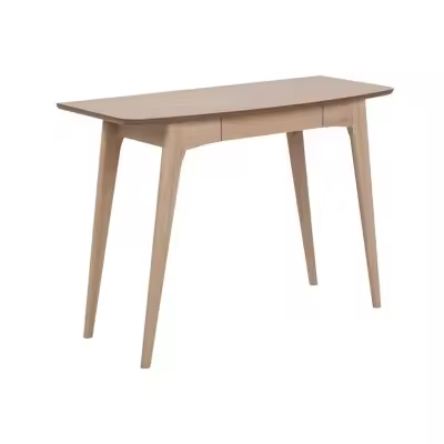 Mesa de oficina Oakland 596 , Muebles ES, Con cajones, Roble blanqueado, 105 x 74 x 45cm - 1