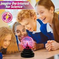 Bola de plasma mágica 3 "vidrio sensible al tacto rayo esfera sensible globo luz USB diversión científica BOLA MÁGICA Luz de cristal - details 1