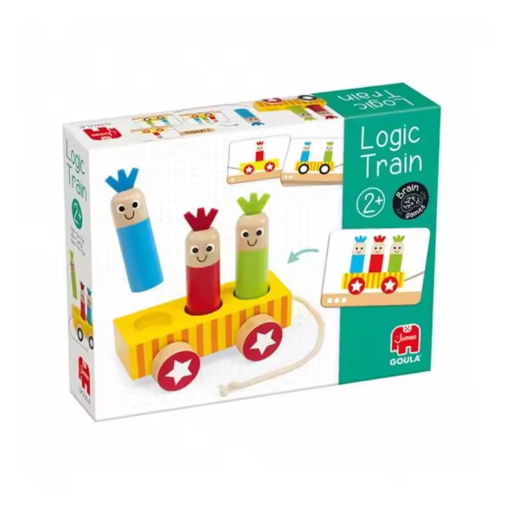 Tren Lógico Juego Educativo con Piezas de Madera 59454 GOULA - 1