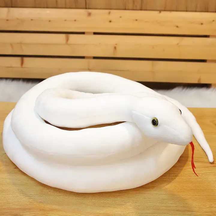 Juguete De Peluche Grande Serpiente Python Simulada 110/160CM Cojín Peluche Cobra Boa Regalo Para Niños Decoración Del Hogar Material Coton PP Unisex - 1