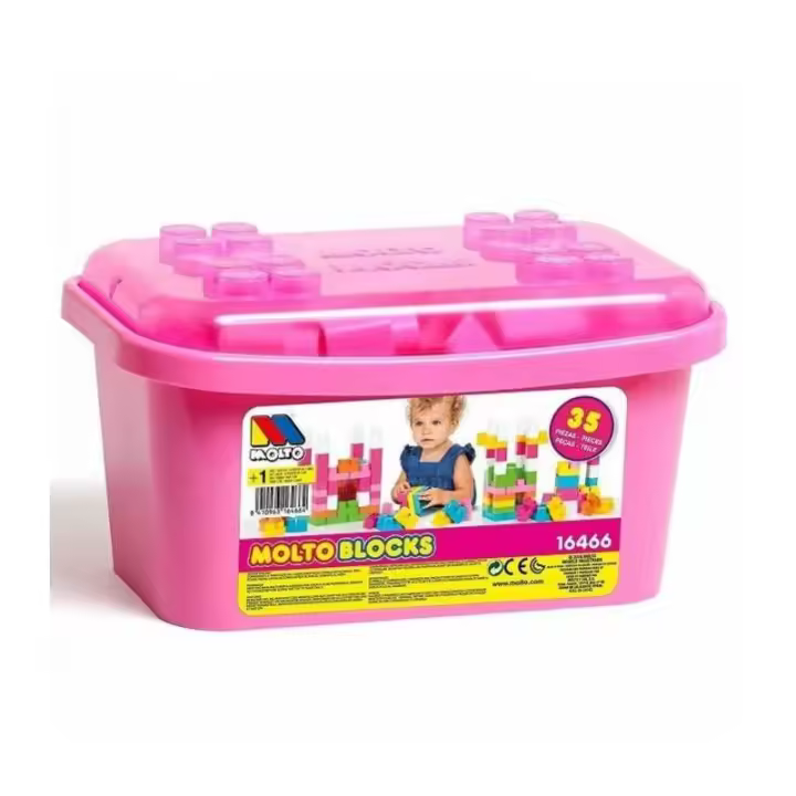 Molto Juego de Bloques 35 Piezas en Cubeta para Niños - 1