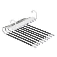 Organizador De Armario De 5 Niveles Plegable En Acero Inoxidable Para Pantalones Y Falda No Eslipiente Ahorrador De Espacio Para Ropa - details 5