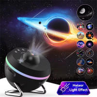 Proyector De Galaxia LED Mejorado Estrella Espacio Sfera Planetaria Lámpara Nocturna Para Niños Regalos Luz Atmosférica Redonda Incluye Bombilla Fuente De Alimentación DC - details 4