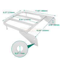 Soporte Trasero Para Pasajero Y Maletero Para Motocicleta Suzuki Intruder Volusia VL800 2001-2011 Boulevard M510 2005-2009 C50 05-11 Accesorios De Motocicleta De Alta Calidad - details 5