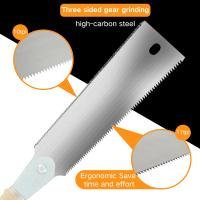 Tijera De Mano Japonesa 9.3 Pulgadas Acero De Carbono SK5 Doble Cara Herramienta Eficiente Para Carpintería Tijera De Madera 10/17 TPI - details 2