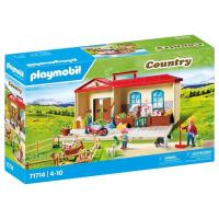 Granja Playmobil Country maletín plegable (71714) con 3 figuras, animales, vacas, cabras, gato y ratones - details 0