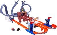 Hot Wheels  pista Telaraña de Spider-Man de RacerVerse, con dos pilotos, +4 años (Mattel HPL34) - details 1