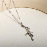 Collar De Plata Acero Inoxidable Con Colgante De Gaviota Moda Unisex Collar De Cadena De Animal Para Parejas Joyería De Compromiso - details 2