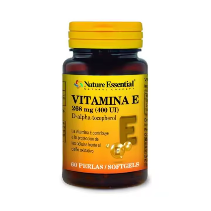 Vitamina e 400ui natural 60 perlas  Nature Essential - 1