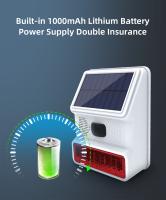 Alarma De Sirena Exterior Inalámbrica Solar Impermeable De Alta Decibelios 120db 433MHz Para Seguridad Doméstica Sirena Externa De Alta Potencia - details 7