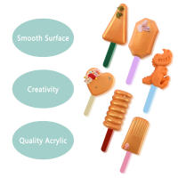 10pcs Bastones De Helado Reutilizables De Acrílico Mate Para Manualidades Y Decoración De Pasteles Herramientas De Cocina Eco-amigables - details 8