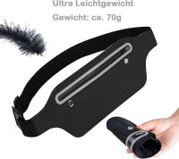 Riñonera Deportiva impermeable para correr, cinturón para teléfono móvil, Ligera, ajustable, Con Cremallera, para correr - details 0