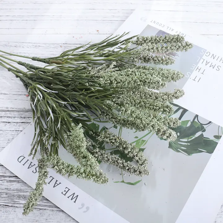 Arreglo Floral Artificial De Brevas Bebé Lavanda Para Bodas Y Fiestas Decoración De Hogar Vaso De Flores DIY Corona De Navidad - 1