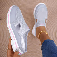 Zapatillas Casuales Para Mujer 2024 Talla Grande Transpirables Con Suela Gruesa Y Mesh Pantuflas Moda Zapatos Unisex - details 13