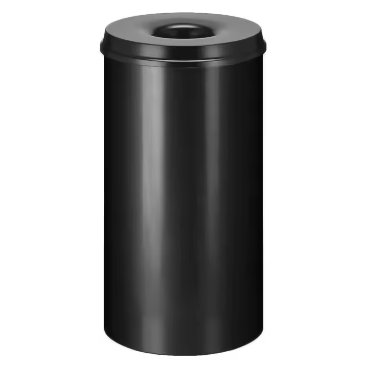 V-Part Papelera autoextinguible negro 50 L - 1