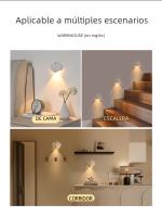 Lámpara De Pared Sensor De Movimiento Luz Nocturna Sin Cable USB Tipo C Para Cocina Dormitorio Sala De Estar Iluminación Interior - details 7