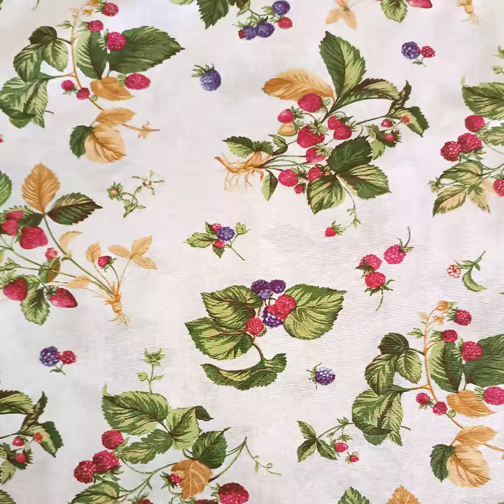 LaFábricadelasTelas - loneta a metros estampada para cocina frutas. Ancho  2,8 metros, cortinas, cojines, manteles, bolsas, confección y decoracion. Portes gratuitos - 1