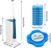 Kit de Escobilla de baño con soporte de 360 Grados sin Ángulo muerto - details 0