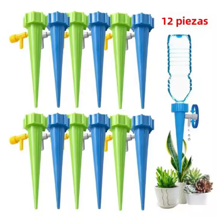 Sistema De Riego Por Drip Automático Con Espiga Self Watering Para Plantas De Flor Jardín Invernadero Dispositivo De Rociador Automático Ajustable - 1