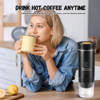 Cafetera portátil 3 en 1, calentamiento automático de 4 a 6 minutos, compatible con cápsulas, bolsitas y café molido, fácil de desmontar, compacta y portátil, ideal para casa, viajes y camping, 12 V, color blanco. - details 0