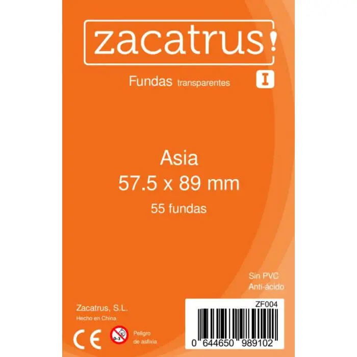 Fundas Asia 57.5x89mm Zacatrus (55 uds) Fundas Zacatrus - 1
