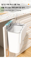 Basurero Portátil Colgante Con Tapa Deslizante Para Cocina Bin De Olor Colgante En La Pared Herramientas De La Casa - details 6
