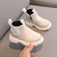 Botas De Invierno Para Niños Y Niñas Estilo Británico Con Cierre De Cremallera Lateral Antideslizantes De Cuero Transpirables Talla True Fit - details 12