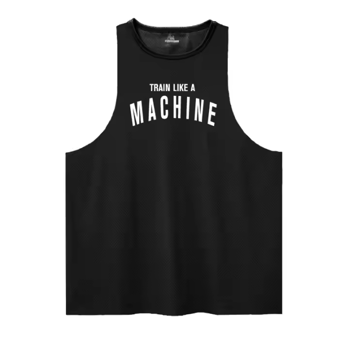 Camiseta De Gimnasio Casual Transpirable Para Hombres Con Malla Secado Rápido Tops De Entrenamiento Sin Mangas Para Fitness Y Correr - 1