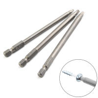 3pcs 100mm Bits De Chofer Eléctrico Cabeza Cuadrada Magnética Herramienta De Reparación SQ1-SQ3 Para Destornilladores Eléctricos - details 5