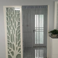 Cortina De Puerta Con Borlas Brillantes Divisor De Ventana Para Decoración De Sala De Estar Y Fiestas Material De Poliéster Clásico Estilo - details 8