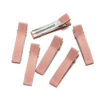 20pcs Pinzas De Cabello Con Cinta Grosgrain De 5cm Para DIY Accesorios De Barretas Para Bebés Y Niñas Metal Color Plateado - details 6
