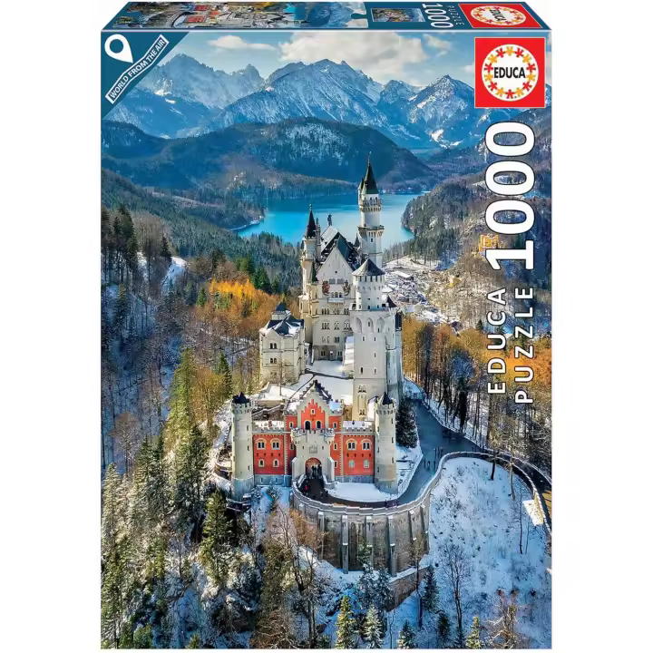 Educa Castillo Neuschwantein Puzzle 1000 piezas Incluye Pegamento Fix Puzzle Educa 19261 - 1