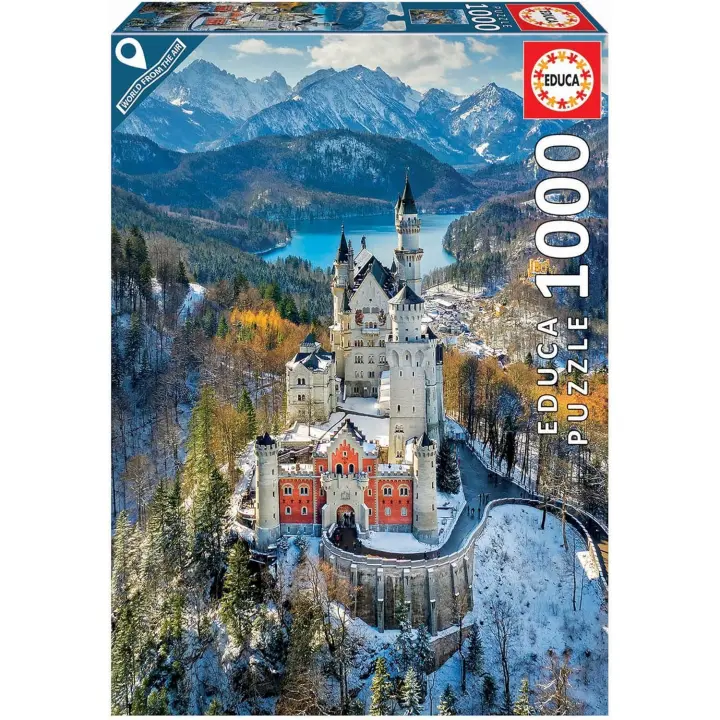 Educa Castillo Neuschwantein Puzzle 1000 piezas Incluye Pegamento Fix Puzzle Educa 19261 - 1
