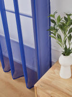 Cortinas Transparentes Impermeables Náuticas Para Sala De Estar Jardín Tab Top 1 Panel Voile De Privacidad Para Interior - details 3
