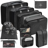7/8/9/10 Unids Conjunto de Viaje Organizador Bolsas de Almacenamiento Maleta Cudos de Embalaje Set Casos Portátiles Ropa Lgage Zapato Ordenado Bolsa - details 0