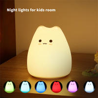 Lámpara Nocturna Para Bebé De Gato Mini Popular 7 Colores Toque Cambio De Color Protección Ocular Luz De Noche Para Dormitorio Regalo Para Niños - details 20