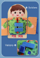 Tablero De Ocupaciones Montessori Para Niños Tablero De Juegos Educativos Tempranos De Madera Para Niños Pequeños Libros Sensory Práctica De Vestir Regalo - details 3