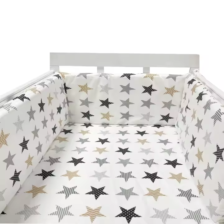Parachoques de Algodón Gruesto para Cuna de Bebe, protector de cuna de una Pieza, cojines, decoración de Cama para habitación de recien nacidos,Parachoques para Cama de Bebe, pieza de Protección - 1