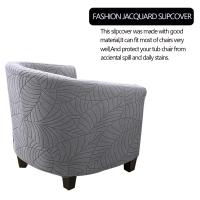 Cubierta De Silla Club Elástica En Jaquearl Sólido Protección De Muebles Para Sala De Estar Cubierta De Sofá De Barra Adecuada Para Silla De Un Brazo - details 13