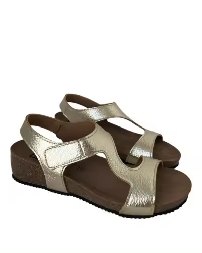 LOLA RICO SANDALIA CUÑA BIO PIEL VELCRO LOLA RICO - 1