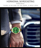 Reloj Mecánico Para Hombre Wlisth Con Calendario Y Vidrio Magnífico Verde Agua Fantasma Acero Inoxidable Resistente Al Agua - details 12