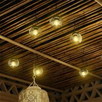 Lámpara Solar Exterior Ortiny Mejorada Luces Decorativas Exteriores Impermeables Lámparas Colgantes Para Jardín Metal Tema FÁYRI - details 1