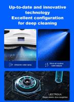 Liectroux YW610 Robot Aspiradora de Ventanas, Rociador de Agua Individual, Succión de 2800Pa, Tanque de Agua de 30ml, Detección de Bordes, Control Remoto, Protección contra Fallas de Energía de 20minutos - details 14